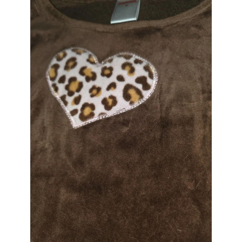 Gymboree glamour kitty tiered dress size 8 leopard print heart